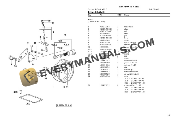 Same KRYPTON 90 (1100) Tractor Parts Catalog PDF-3