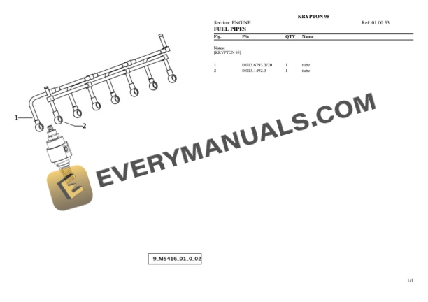 Same KRYPTON 95 Tractor Parts Catalog PDF-2
