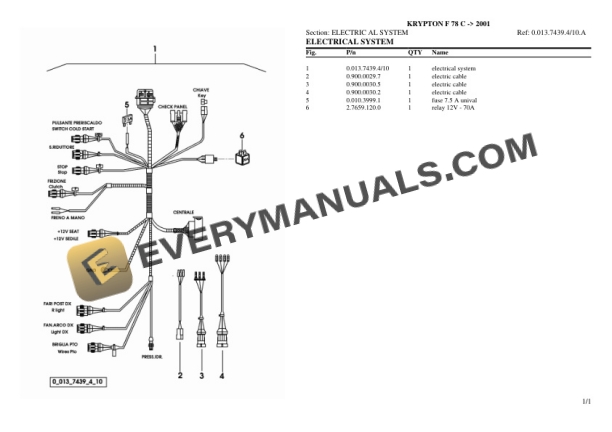 Same KRYPTON F 78 C (2001) Tractor Parts Catalog PDF 5 Same KRYPTON F 78 C (2001) Tractor Parts Catalog PDF-3