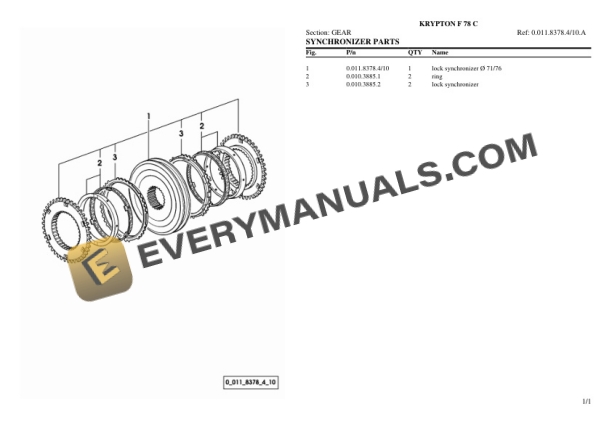 Same KRYPTON F 78 C Tractor Parts Catalog PDF 7 Same KRYPTON F 78 C Tractor Parts Catalog PDF-5