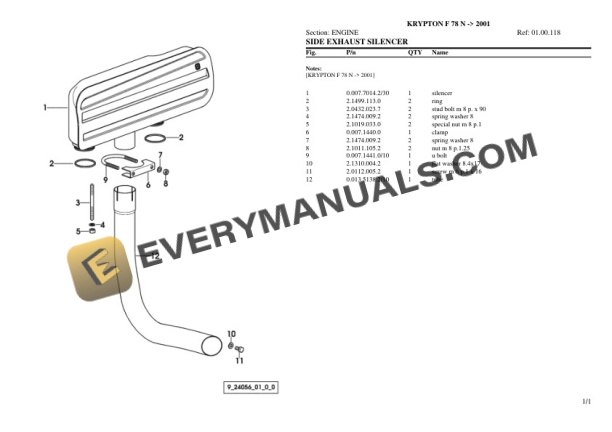 Same KRYPTON F 78 N (2001) Tractor Parts Catalog PDF-4