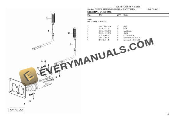 Same KRYPTON F 78 N (2001) Tractor Parts Catalog PDF-5