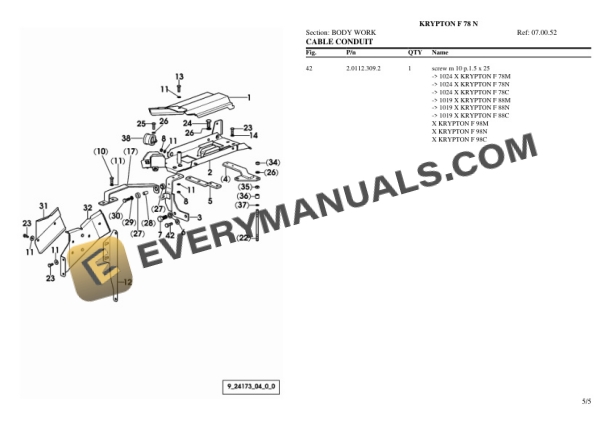 Same KRYPTON F 78 N Tractor Parts Catalog PDF 4 Same KRYPTON F 78 N Tractor Parts Catalog PDF-2