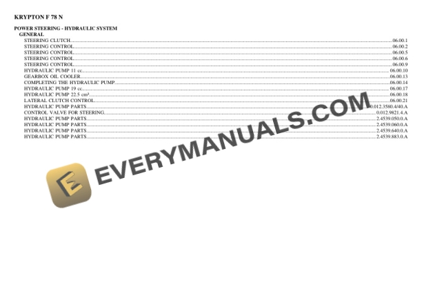 Same KRYPTON F 78 N Tractor Parts Catalog PDF 7 Same KRYPTON F 78 N Tractor Parts Catalog PDF-5