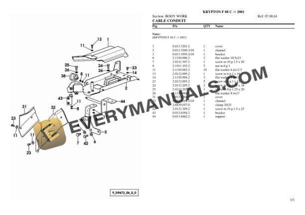 Same KRYPTON F 88 C (2001) Tractor Parts Catalog PDF 4 Same KRYPTON F 88 C (2001) Tractor Parts Catalog PDF-2