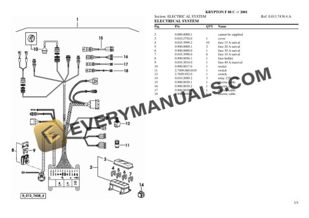 Same KRYPTON F 88 C (2001) Tractor Parts Catalog PDF 5 Same KRYPTON F 88 C (2001) Tractor Parts Catalog PDF-3
