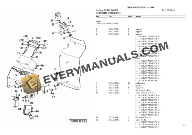 Same KRYPTON F 88 M (2001) Tractor Parts Catalog PDF 4 Same KRYPTON F 88 M (2001) Tractor Parts Catalog PDF-2