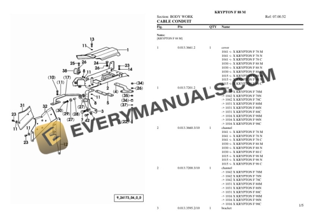 Same KRYPTON F 88 M Tractor Parts Catalog PDF 4 Same KRYPTON F 88 M Tractor Parts Catalog PDF-2