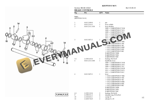 Same KRYPTON F 88 N Tractor Parts Catalog PDF 5 Same KRYPTON F 88 N Tractor Parts Catalog PDF-3