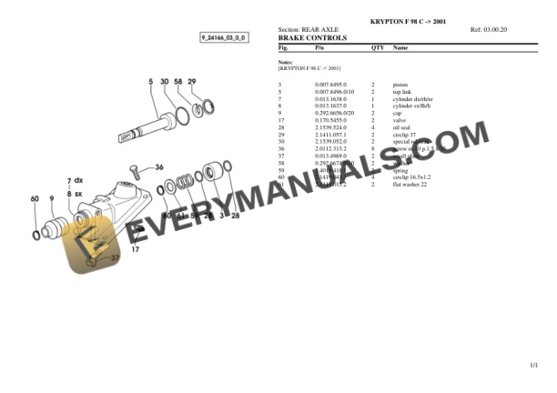 Same KRYPTON F 98 C (2001) Tractor Parts Catalog PDF 5 Same KRYPTON F 98 C (2001) Tractor Parts Catalog PDF-3