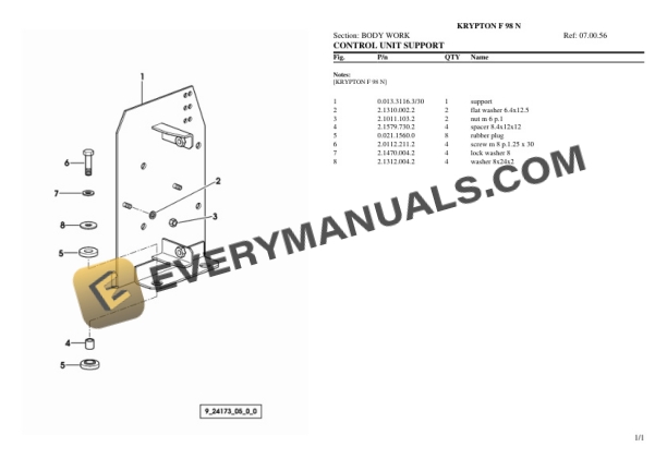 Same KRYPTON F 98 N Tractor Parts Catalog PDF 6 Same KRYPTON F 98 N Tractor Parts Catalog PDF-4