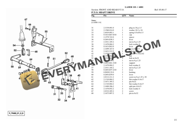 Same LASER 110 (6001) Tractor Parts Catalog PDF-3