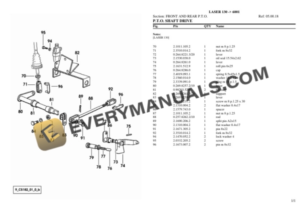 Same LASER 130 (6001) Tractor Parts Catalog PDF-3