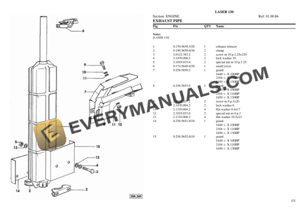 Same LASER 130 Tractor Parts Catalog PDF-2