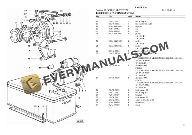 Same LASER 130 Tractor Parts Catalog PDF-4