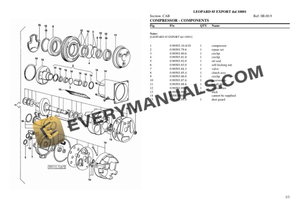 Same LEOPARD 85 EXPORT dal 10001 Tractor Parts Catalog PDF 7 Same LEOPARD 85 EXPORT dal 10001 Tractor Parts Catalog PDF - Image 5