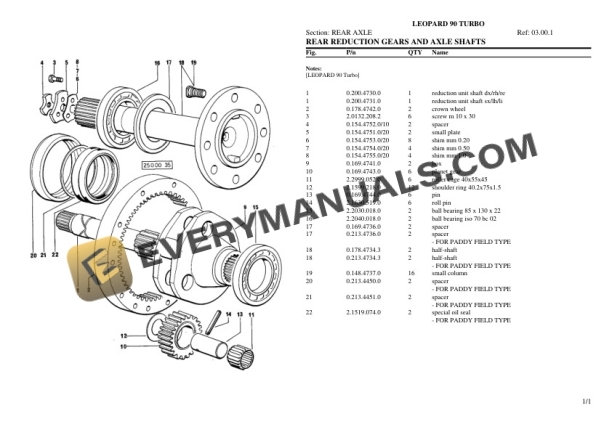 Same LEOPARD 90 TURBO Tractor Parts Catalog PDF-3