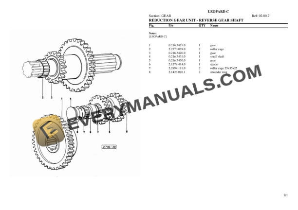 Same LEOPARD C Tractor Parts Catalog PDF-3