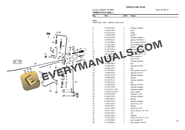 Same MINITAURO 50 60 Tractor Parts Catalog PDF 6 Same MINITAURO 50 60 Tractor Parts Catalog PDF-4