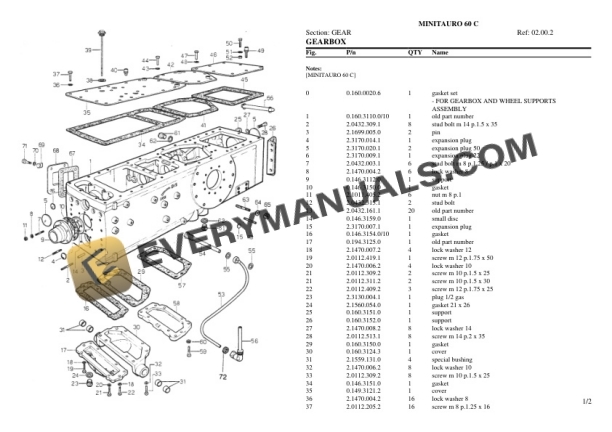 Same MINITAURO 60 C Tractor Parts Catalog PDF 5 Same MINITAURO 60 C Tractor Parts Catalog PDF-3