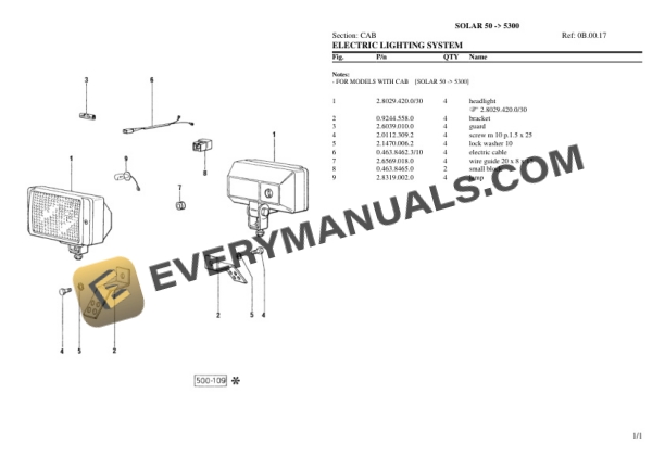 Same OLAR 50 (5300) Tractor Parts Catalog PDF-5