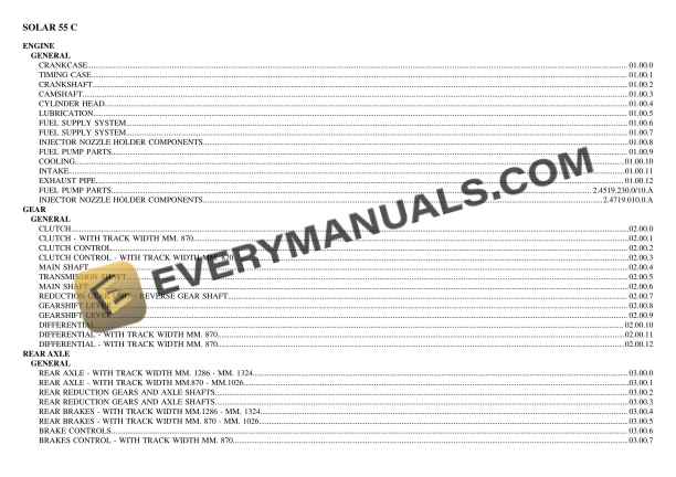 Same OLAR 55 C Tractor Parts Catalog PDF 3 Same OLAR 55 C Tractor Parts Catalog PDF