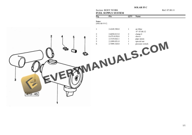 Same OLAR 55 C Tractor Parts Catalog PDF 6 Same OLAR 55 C Tractor Parts Catalog PDF-4