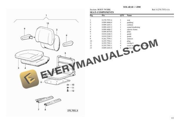 Same OLAR 60 (4500) Tractor Parts Catalog PDF 6 Same OLAR 60 (4500) Tractor Parts Catalog PDF-4