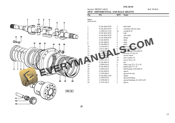 Same OLAR 60 Tractor Parts Catalog PDF 5 Same OLAR 60 Tractor Parts Catalog PDF-3
