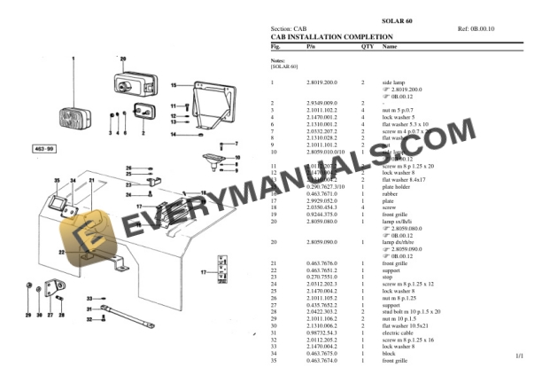 Same OLAR 60 Tractor Parts Catalog PDF 7 Same OLAR 60 Tractor Parts Catalog PDF-5