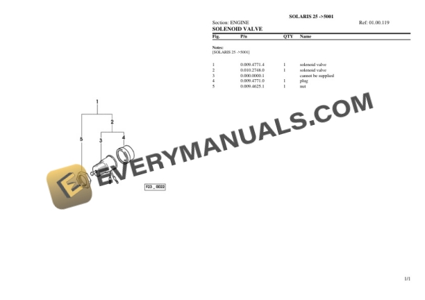 Same OLARIS 25 (5001) Tractor Parts Catalog PDF 4 Same OLARIS 25 (5001) Tractor Parts Catalog PDF - Image 2