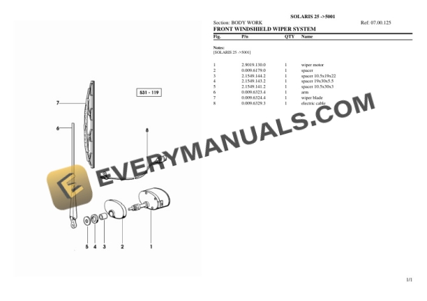 Same OLARIS 25 (5001) Tractor Parts Catalog PDF 6 Same OLARIS 25 (5001) Tractor Parts Catalog PDF - Image 4
