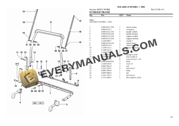 Same OLARIS 25 HYDRO (2001) Tractor Parts Catalog PDF 6 Same OLARIS 25 HYDRO (2001) Tractor Parts Catalog PDF - Image 4