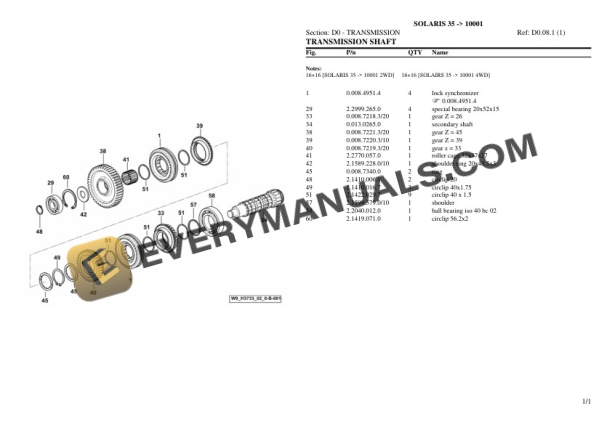 Same OLARIS 35 (10001) Tractor Parts Catalog PDF 4 Same OLARIS 35 (10001) Tractor Parts Catalog PDF - Image 2