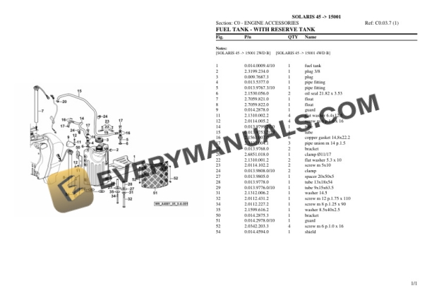 Same OLARIS 45 (15001) Tractor Parts Catalog PDF 4 Same OLARIS 45 (15001) Tractor Parts Catalog PDF - Image 2