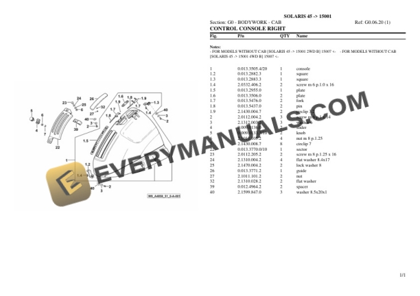 Same OLARIS 45 (15001) Tractor Parts Catalog PDF 6 Same OLARIS 45 (15001) Tractor Parts Catalog PDF - Image 4