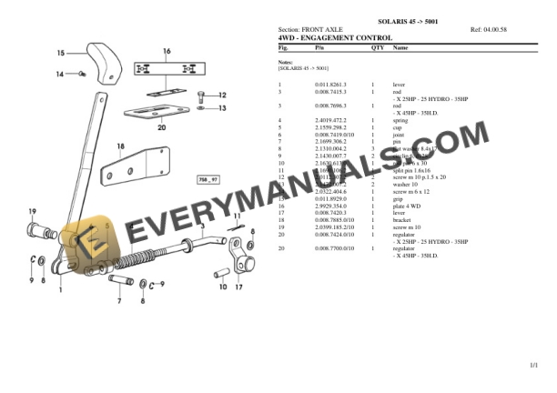 Same OLARIS 45 (5001) Tractor Parts Catalog PDF 5 Same OLARIS 45 (5001) Tractor Parts Catalog PDF - Image 3