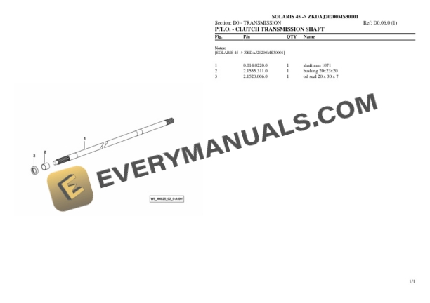 Same OLARIS 45 (ZKDAJ20200MS30001) Tractor Parts Catalog PDF 4 Same OLARIS 45 (ZKDAJ20200MS30001) Tractor Parts Catalog PDF - Image 2
