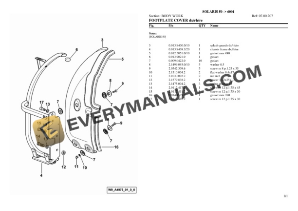 Same OLARIS 50 (6001) Tractor Parts Catalog PDF 6 Same OLARIS 50 (6001) Tractor Parts Catalog PDF - Image 4