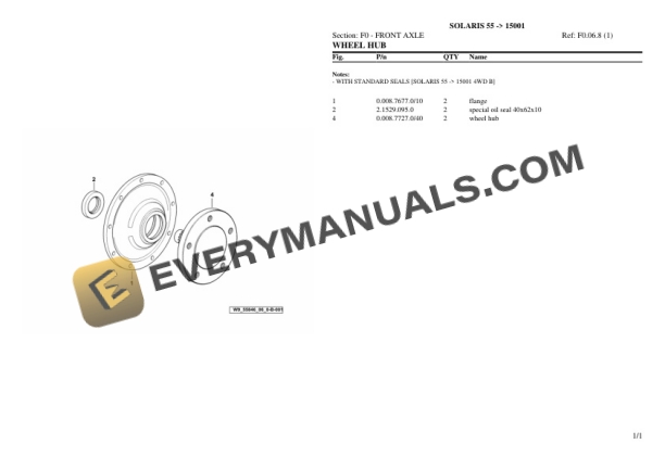 Same OLARIS 55 (15001) Tractor Parts Catalog PDF 5 Same OLARIS 55 (15001) Tractor Parts Catalog PDF - Image 3