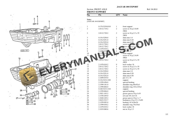 Same r GUAR 100 EXPORT Tractor Parts Catalog PDF-3