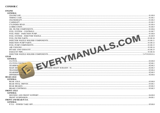 Same r NDOR C Tractor Parts Catalog PDF 3 Same r NDOR C Tractor Parts Catalog PDF