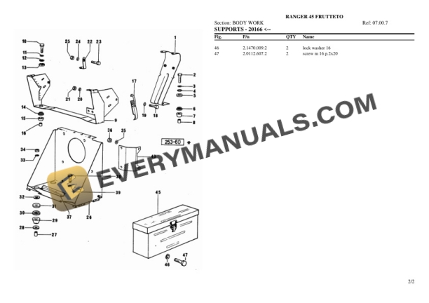 Same RANGER 45 FRUTTETO Tractor Parts Catalog PDF-4