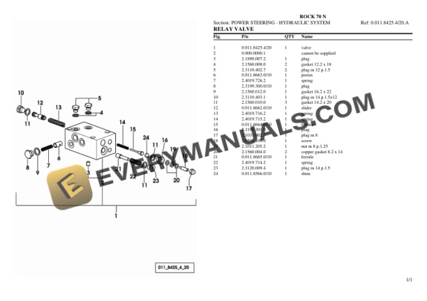 Same ROCK 70 N Tractor Parts Catalog PDF-4