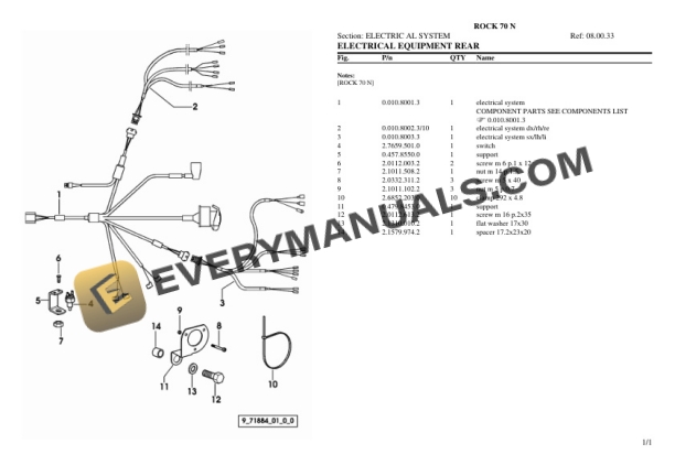 Same ROCK 70 N Tractor Parts Catalog PDF-5