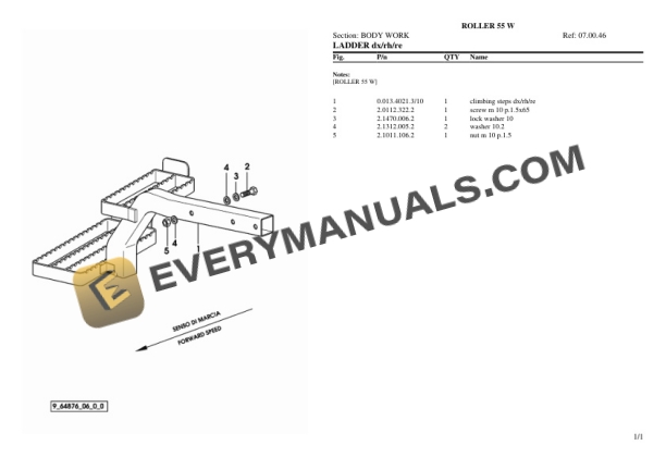 Same ROLLER 55 W Tractor Parts Catalog PDF 6 Same ROLLER 55 W Tractor Parts Catalog PDF-4