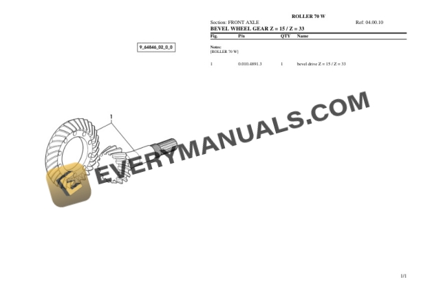 Same ROLLER 70 W Tractor Parts Catalog PDF 5 Same ROLLER 70 W Tractor Parts Catalog PDF-3