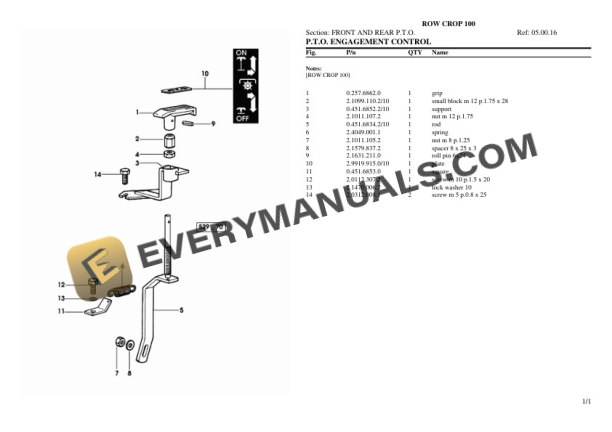 Same ROW CROP 100 Tractor Parts Catalog PDF-4