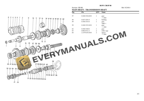 Same ROW CROP 80 Tractor Parts Catalog PDF 5 Same ROW CROP 80 Tractor Parts Catalog PDF-3