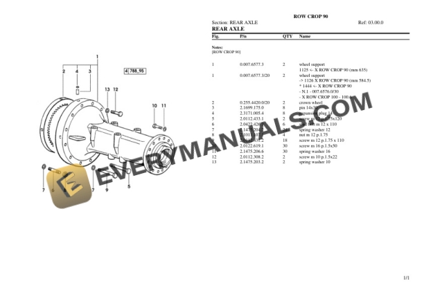 Same ROW CROP 90 Tractor Parts Catalog PDF 5 Same ROW CROP 90 Tractor Parts Catalog PDF-3